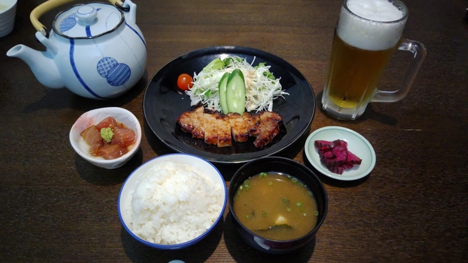 ◆≪あすぱる温泉利用券付≫道の駅の日帰り温泉でリフレッシュ♪夕食は料理長おまかせ定食【夕朝食付】